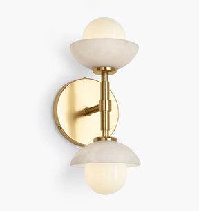 Alabaster Shade Greenwich Linear Wall Sconce
