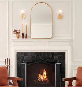 Alabaster Shade Greenwich Single Wall Sconce