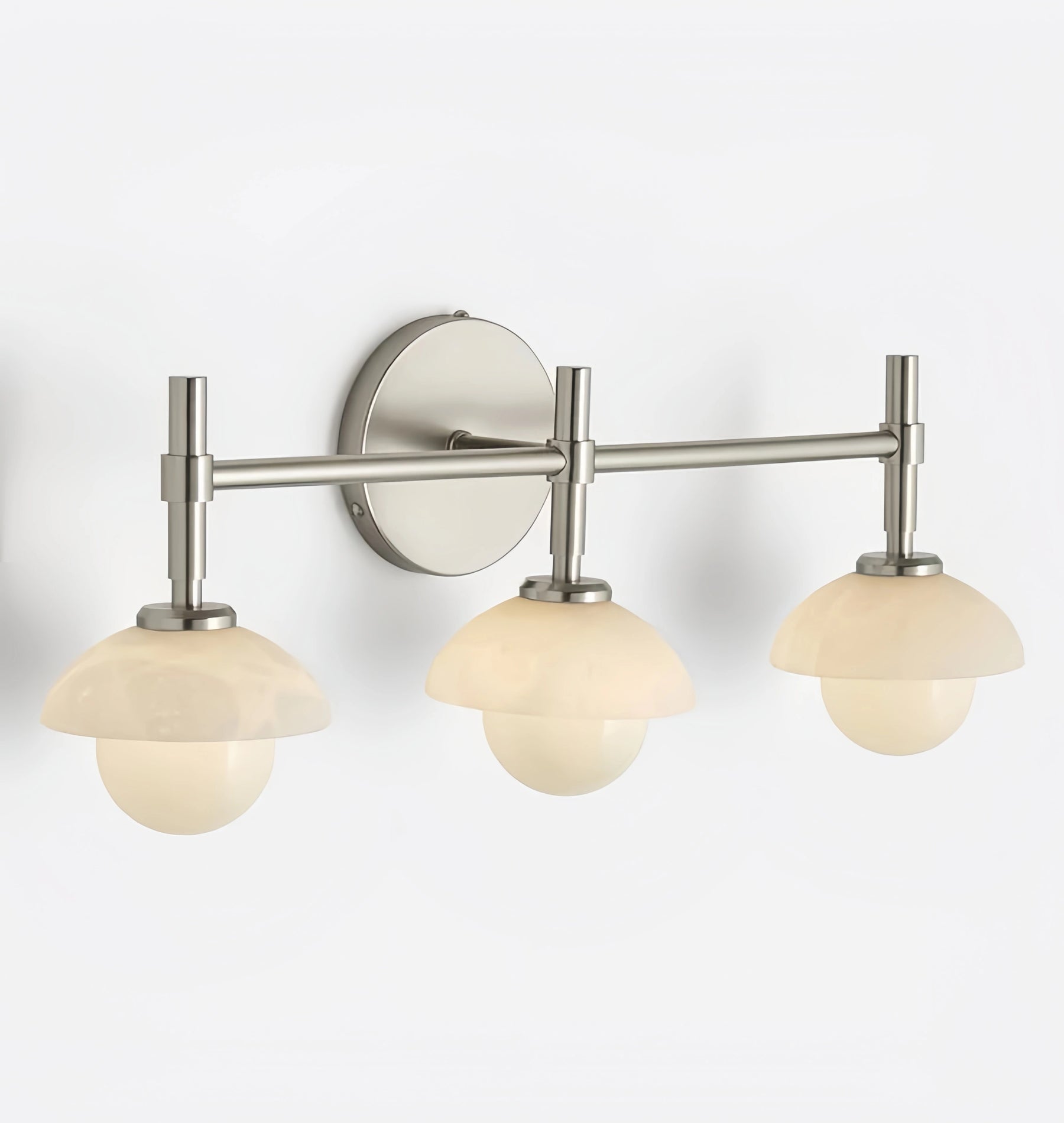 Alabaster Shade Greenwich Triple Wall Sconce