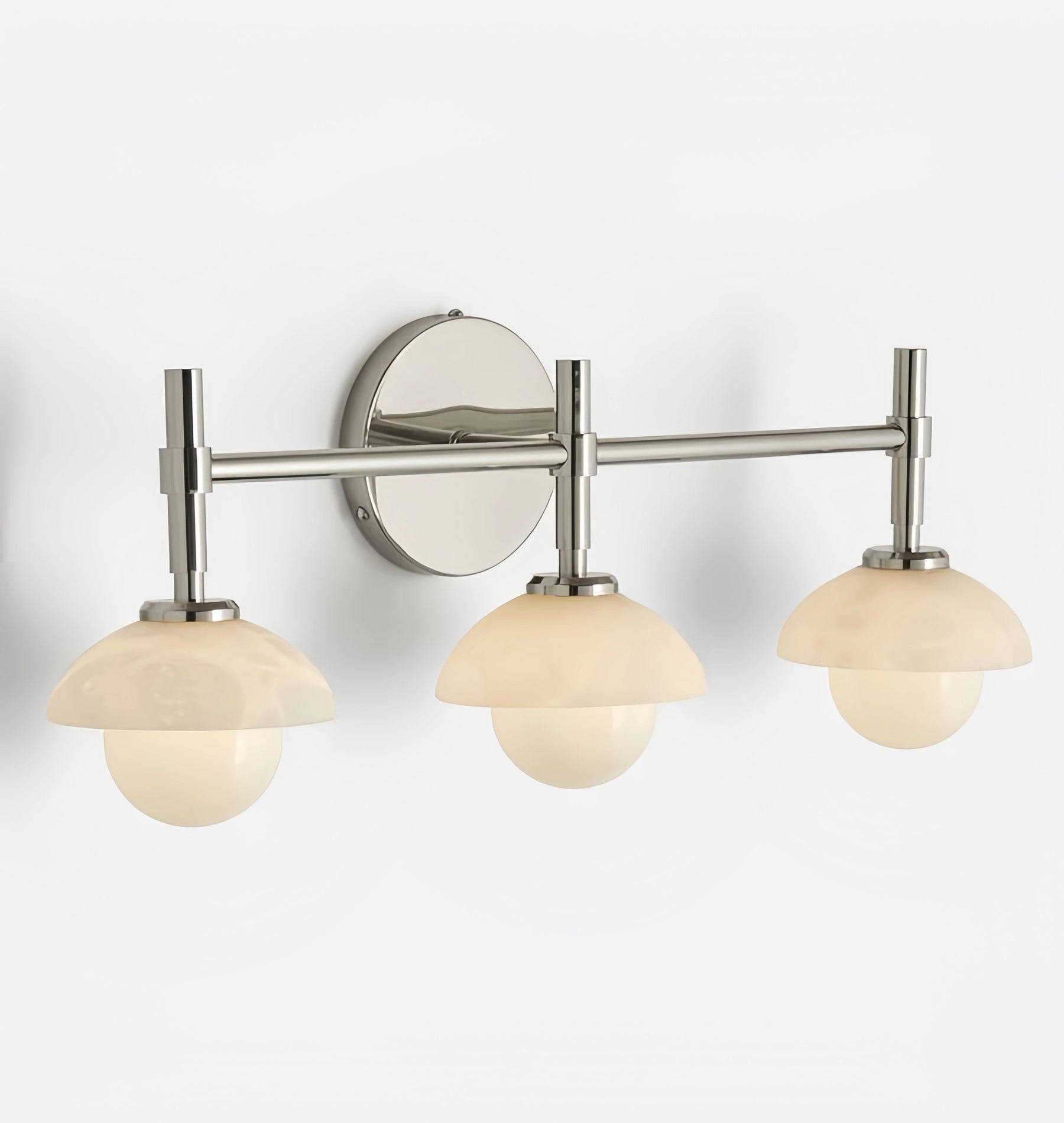 Alabaster Shade Greenwich Triple Wall Sconce