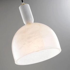 Alabaster Simple Bedside Pendant Light Pendant for living room,Pendant for kitchen,Pendant for bathrooms,Pendant for bedrooms,Pendant for foyer,Pendant for stairways,Pendant for dining room Rbrights   