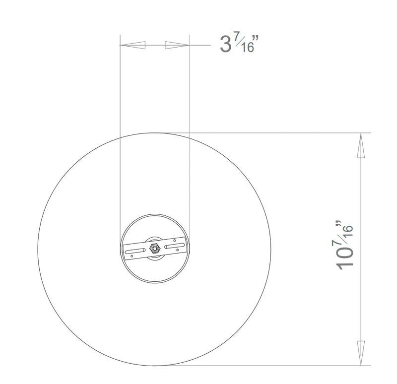 Alabaster Tiber Pendant, Small