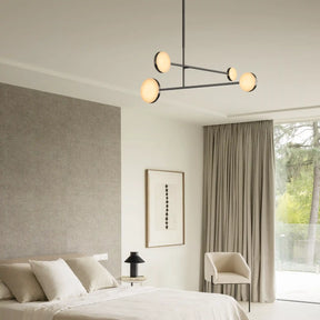 Alexander Mobile Chandelier 36" installed in a modern bedroom