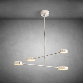 Chrome Alexander Mobile Chandelier 36" with reflective polished surface