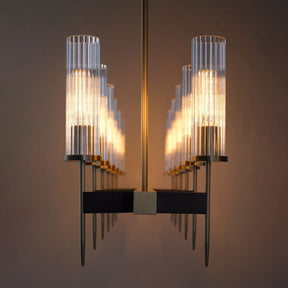 Alouett Glass Linear Chandelier