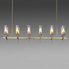 Alouett Glass Linear Chandelier