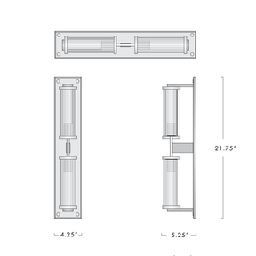Alouett Glass Linear Wall Sconce