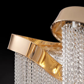 Aluminum Modern Chain Tassel Pendant