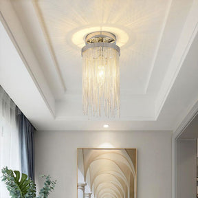 Aluminum Tassel Flushmount for House