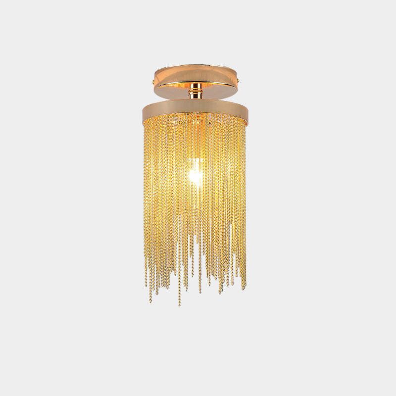 Aluminum Tassel Flushmount for House