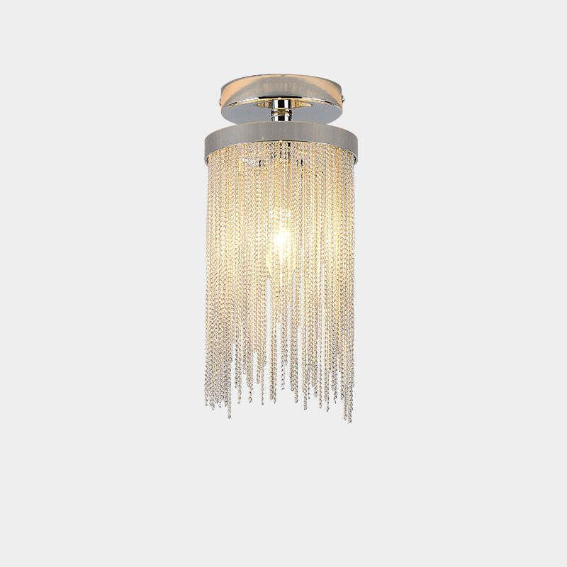 Aluminum Tassel Flushmount for House