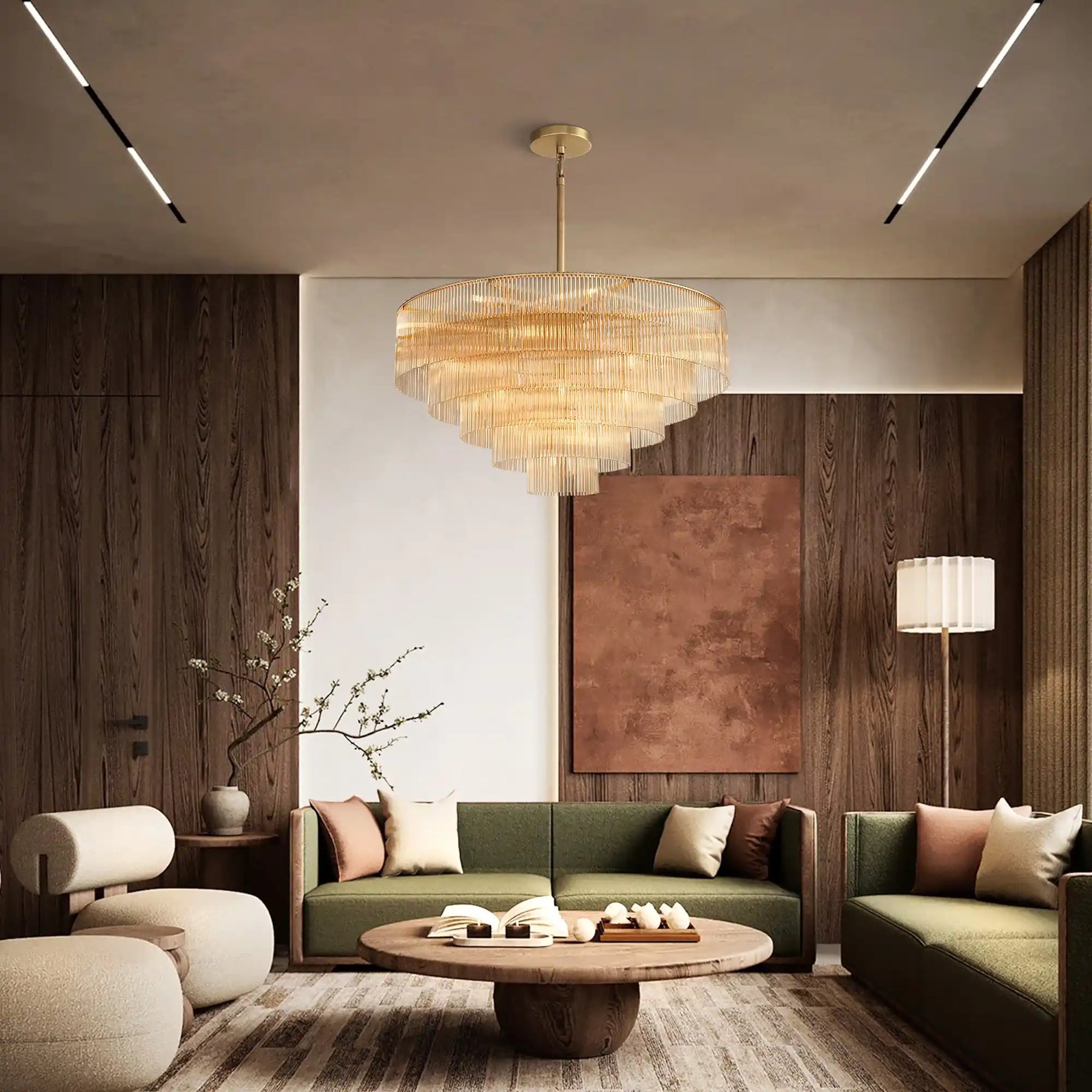 Amedio Round Chandelier 50"