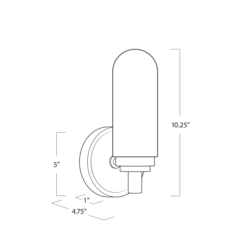 Amelia Bedroom Alabaster Single Wall Sconce