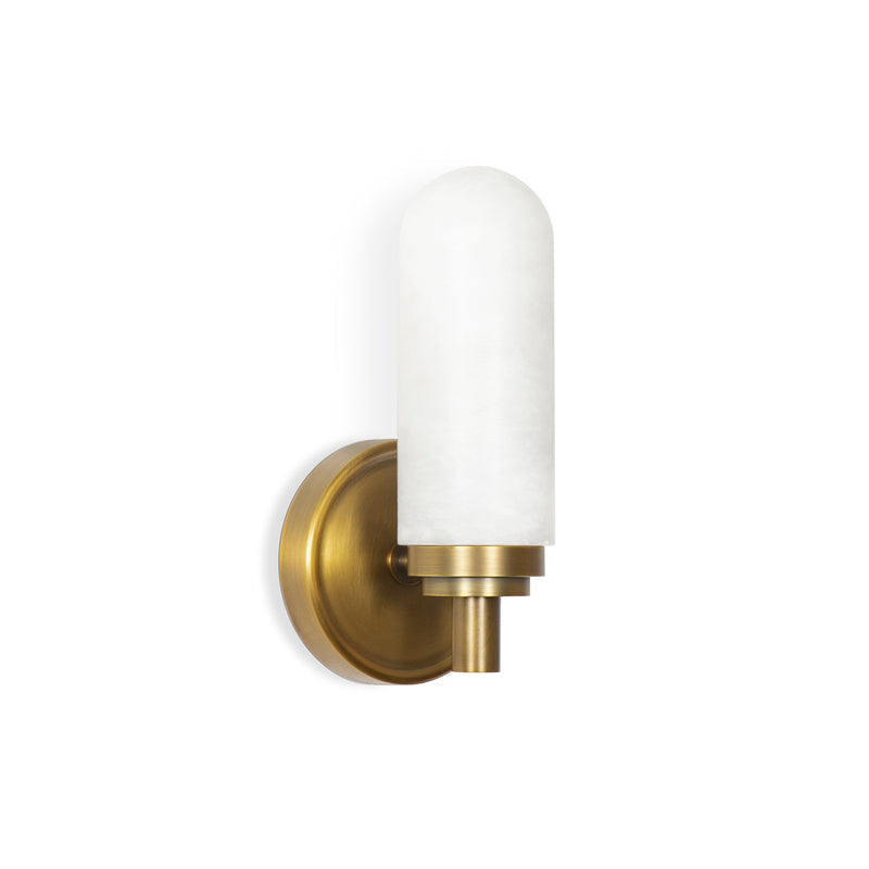 Amelia Bedroom Alabaster Single Wall Sconce