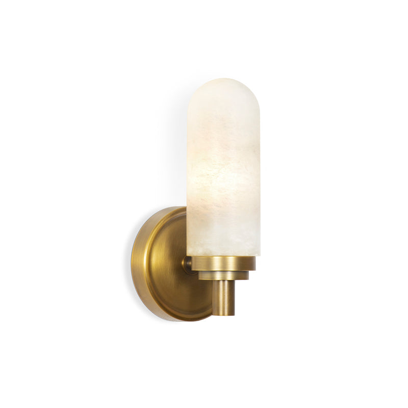 Amelia Bedroom Alabaster Single Wall Sconce