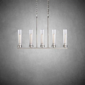 Andreas Glass Linear Chandelier Lighting