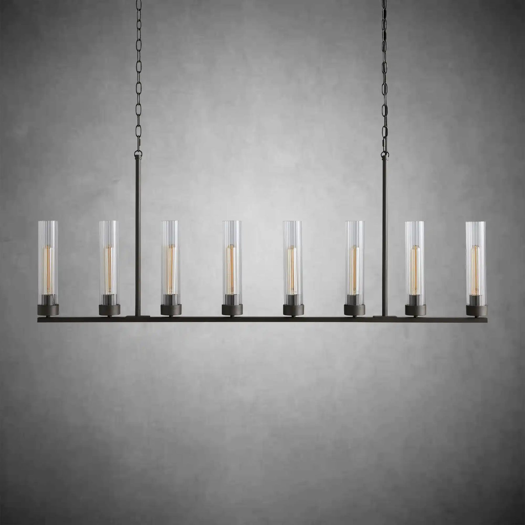 Andreas Glass Linear Chandelier Lighting