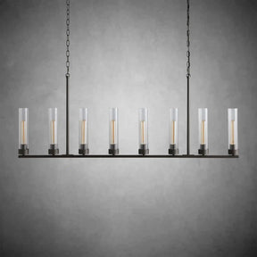 Andreas Glass Linear Chandelier Lighting