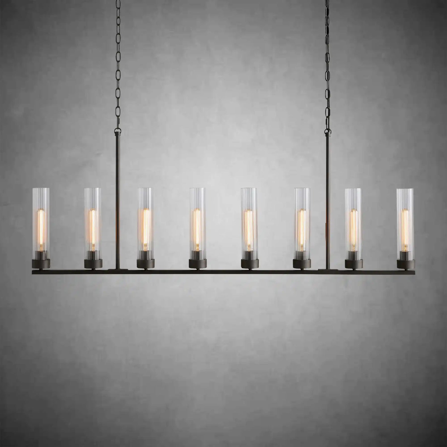 Andreas Glass Linear Chandelier Lighting