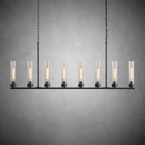 Andreas Glass Linear Chandelier Lighting