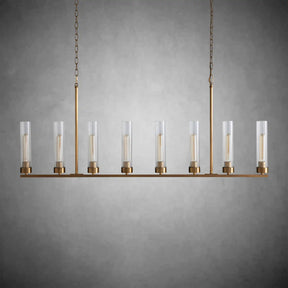 Andreas Glass Linear Chandelier Lighting
