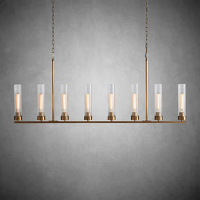 Andreas Glass Linear Chandelier Lighting