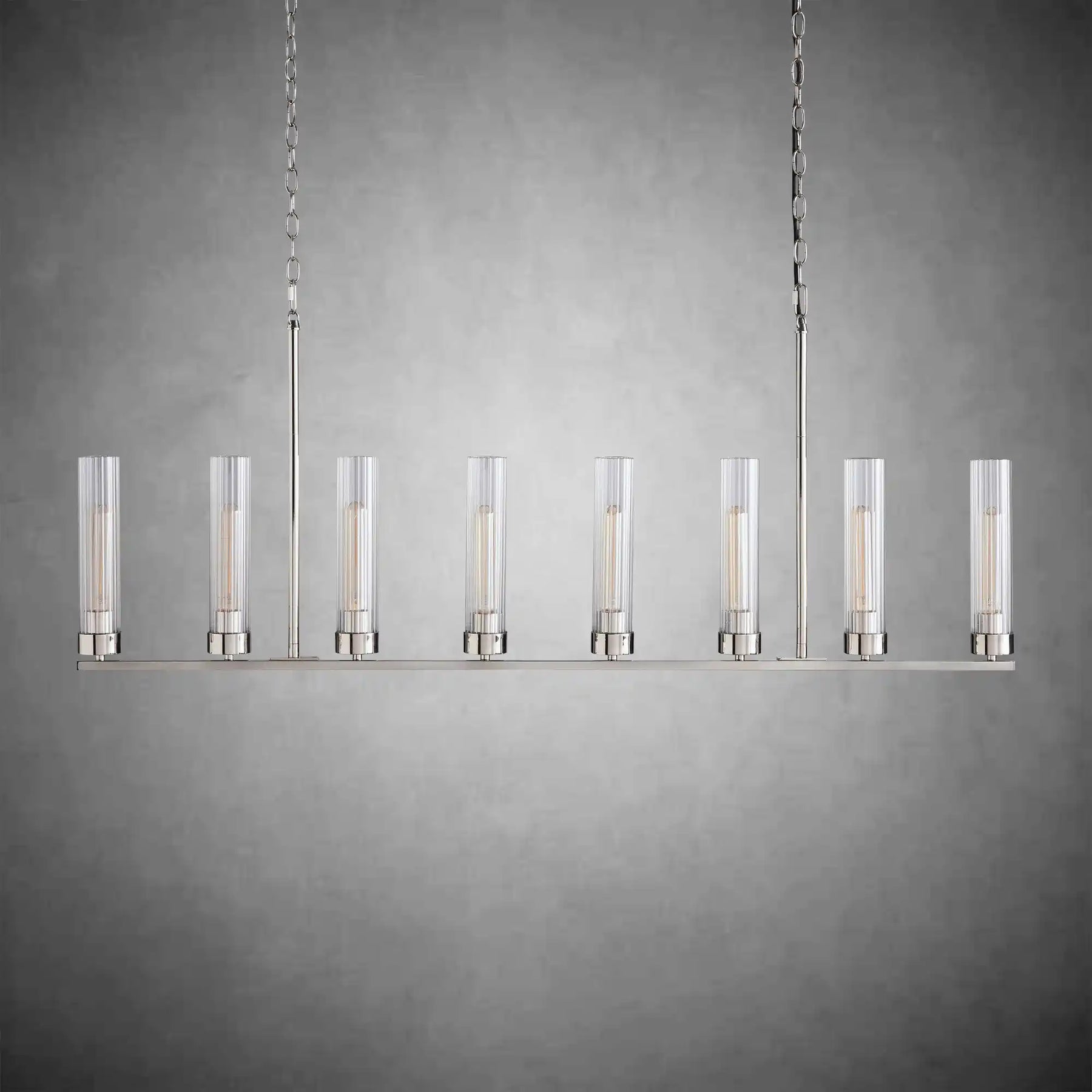 Andreas Glass Linear Chandelier Lighting