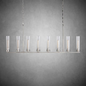 Andreas Glass Linear Chandelier Lighting