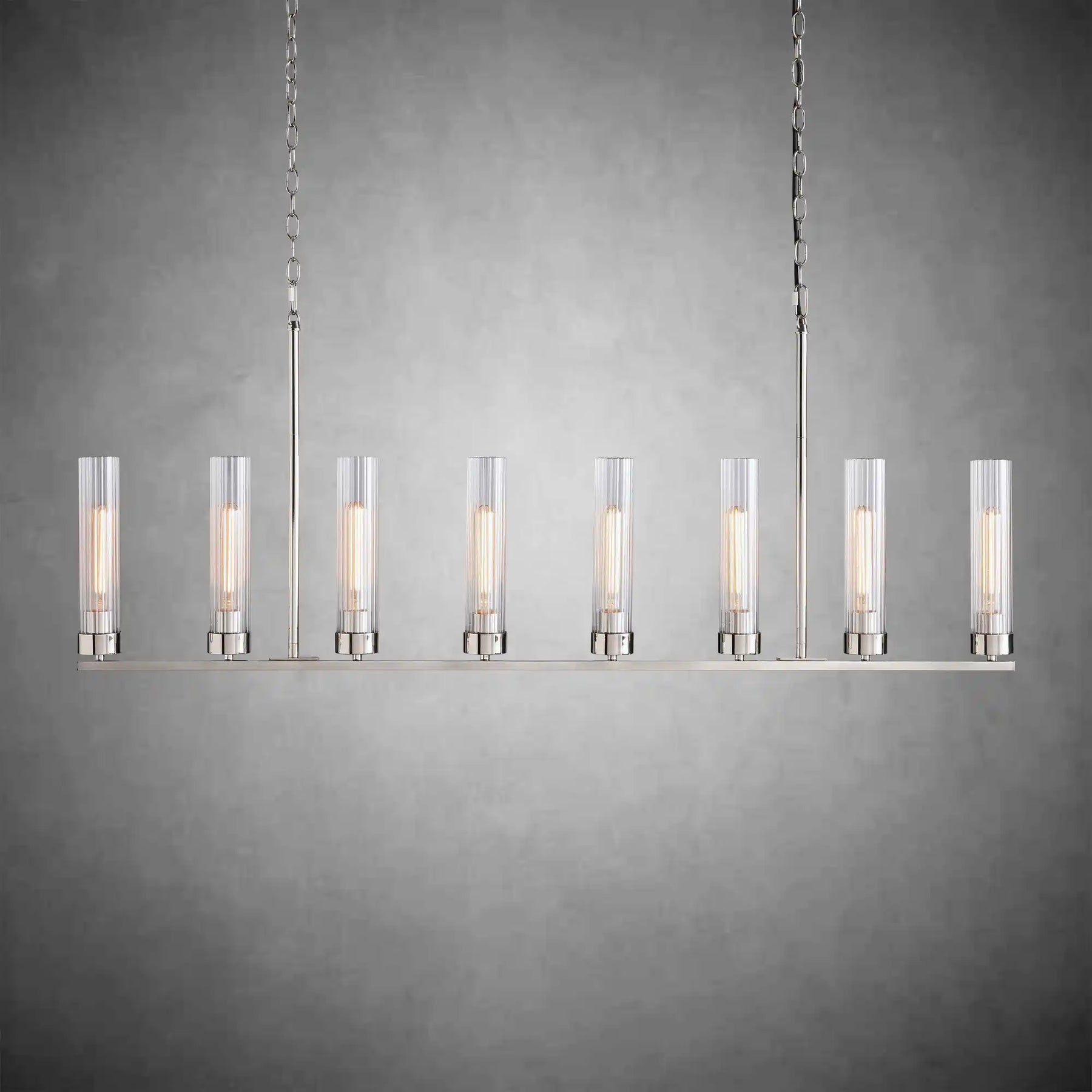 Andreas Glass Linear Chandelier Lighting