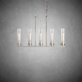 Andreas Glass Linear Chandelier Lighting