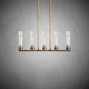 Andreas Glass Linear Chandelier Lighting