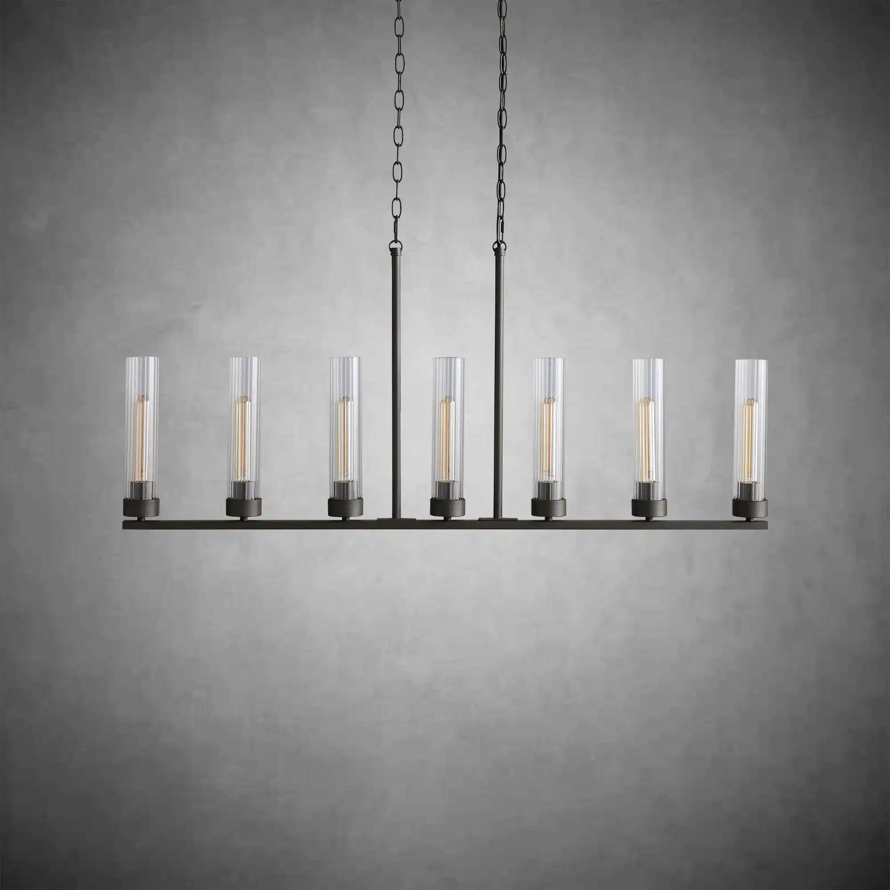 Andreas Glass Linear Chandelier Lighting