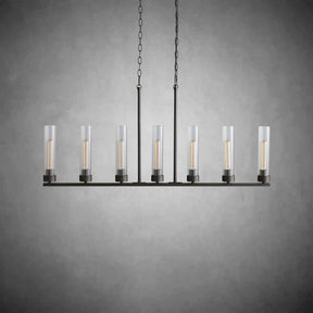 Andreas Glass Linear Chandelier Lighting