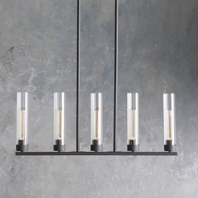 Andreas Glass Linear Chandelier Lighting