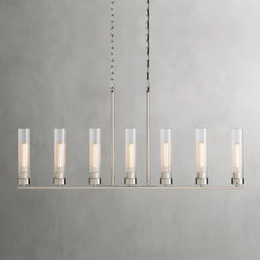 Andreas Glass Linear Chandelier Lighting