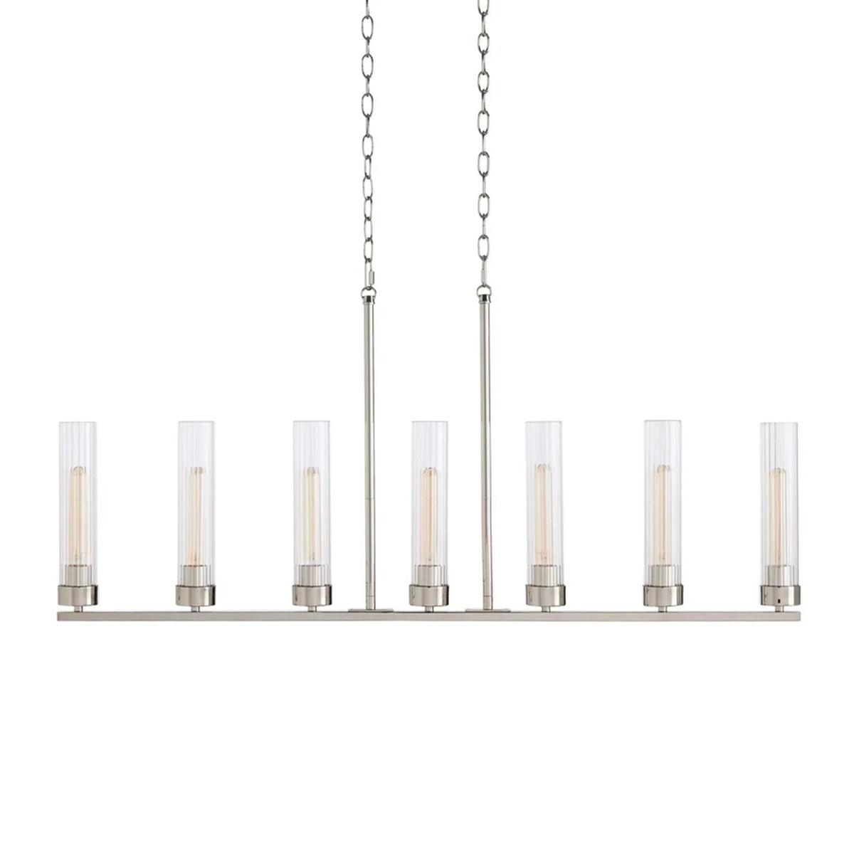 Andreas Glass Linear Chandelier Lighting