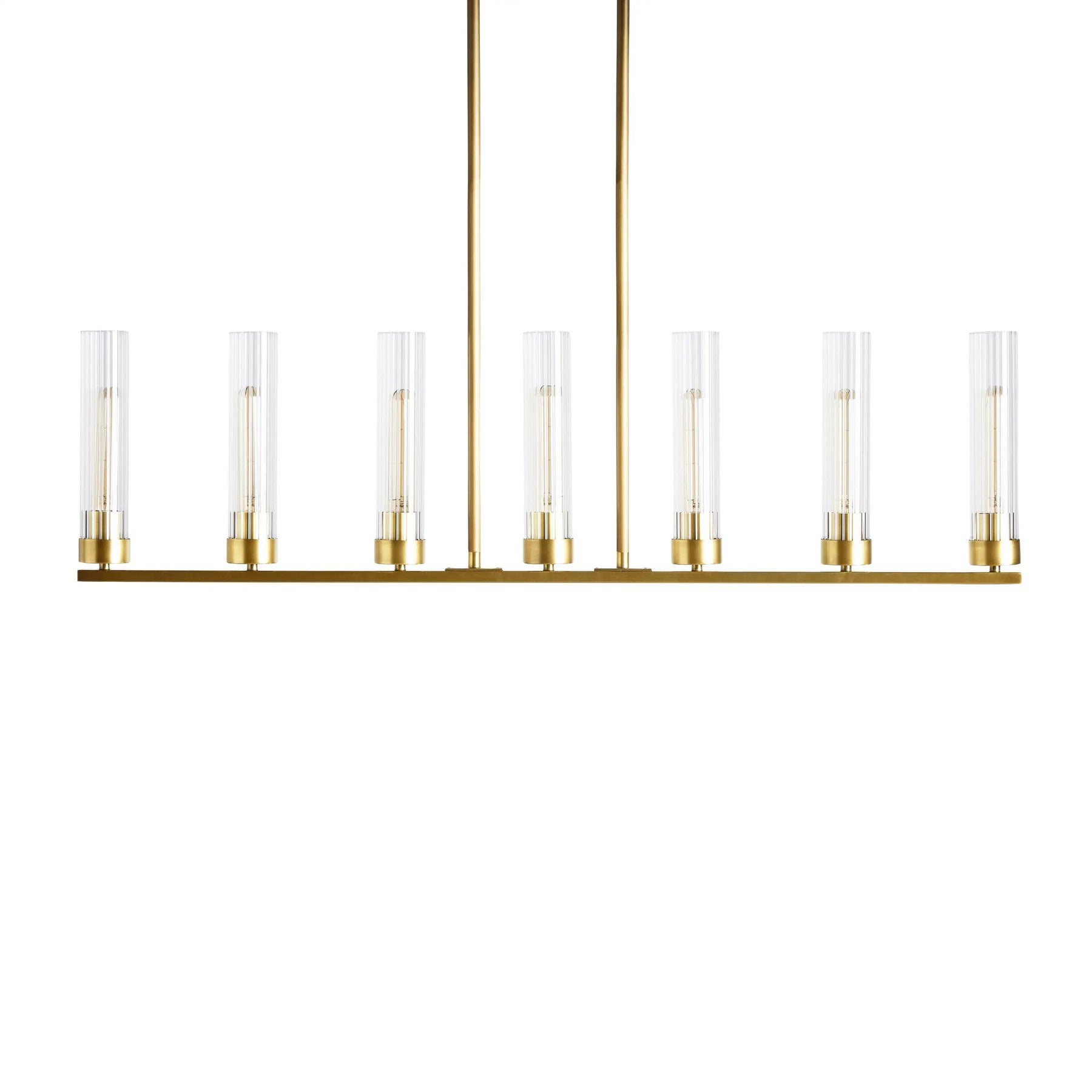 Andreas Glass Linear Chandelier Lighting