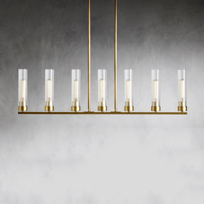 Andreas Glass Linear Chandelier Lighting