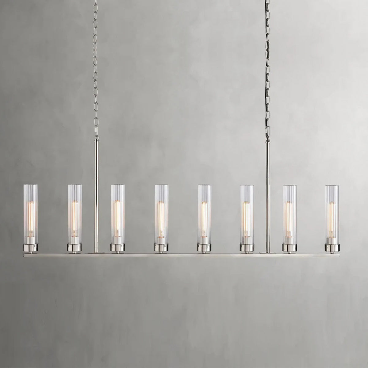 Andreas Glass Linear Chandelier Lighting