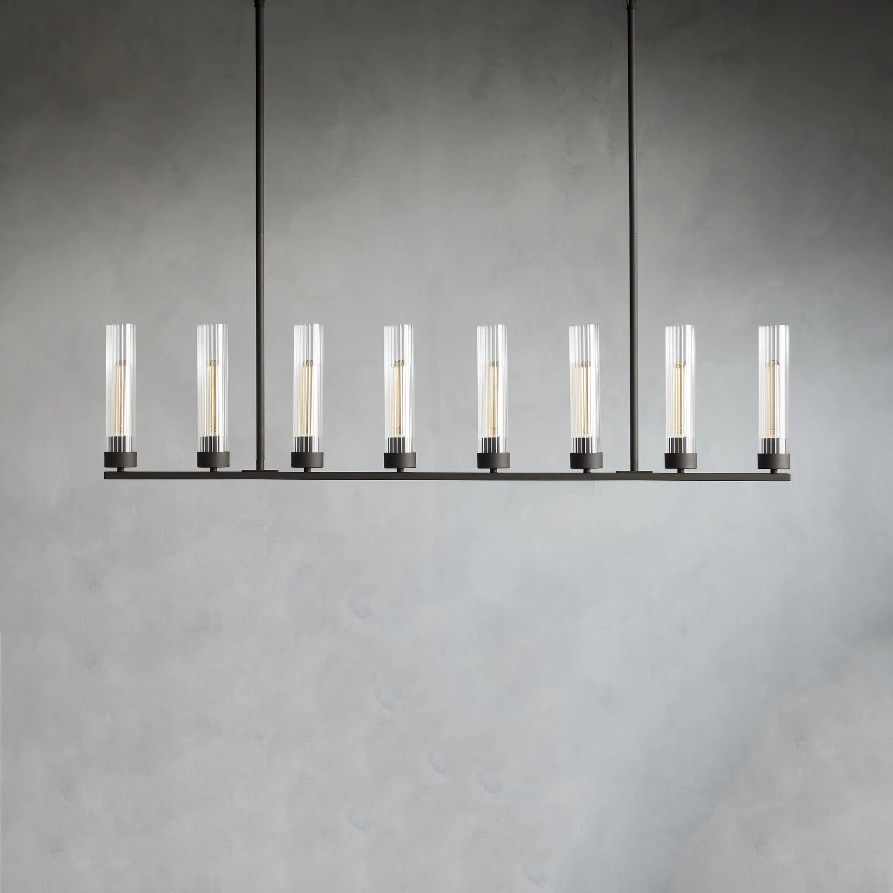 Andreas Glass Linear Chandelier Lighting