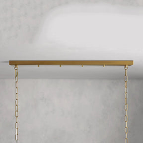 Andreas Glass Linear Chandelier Lighting