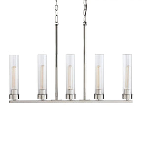 Andreas Glass Linear Chandelier Lighting