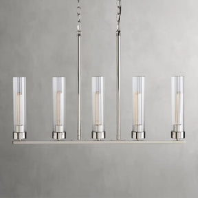 Andreas Glass Linear Chandelier Lighting