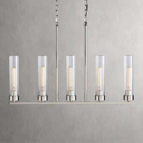 Andreas Glass Linear Chandelier Lighting