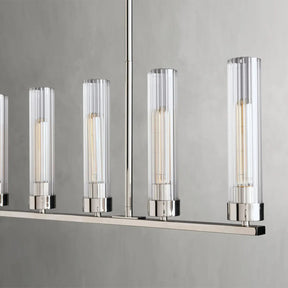 Andreas Glass Linear Chandelier Lighting