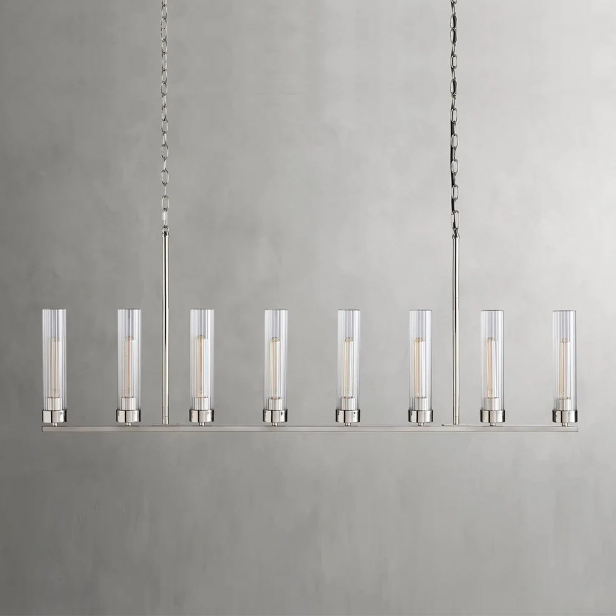Andreas Glass Linear Chandelier Lighting