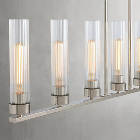 Andreas Glass Linear Chandelier Lighting
