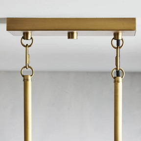 Andreas Glass Linear Chandelier Lighting