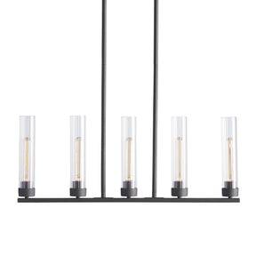 Andreas Glass Linear Chandelier Lighting