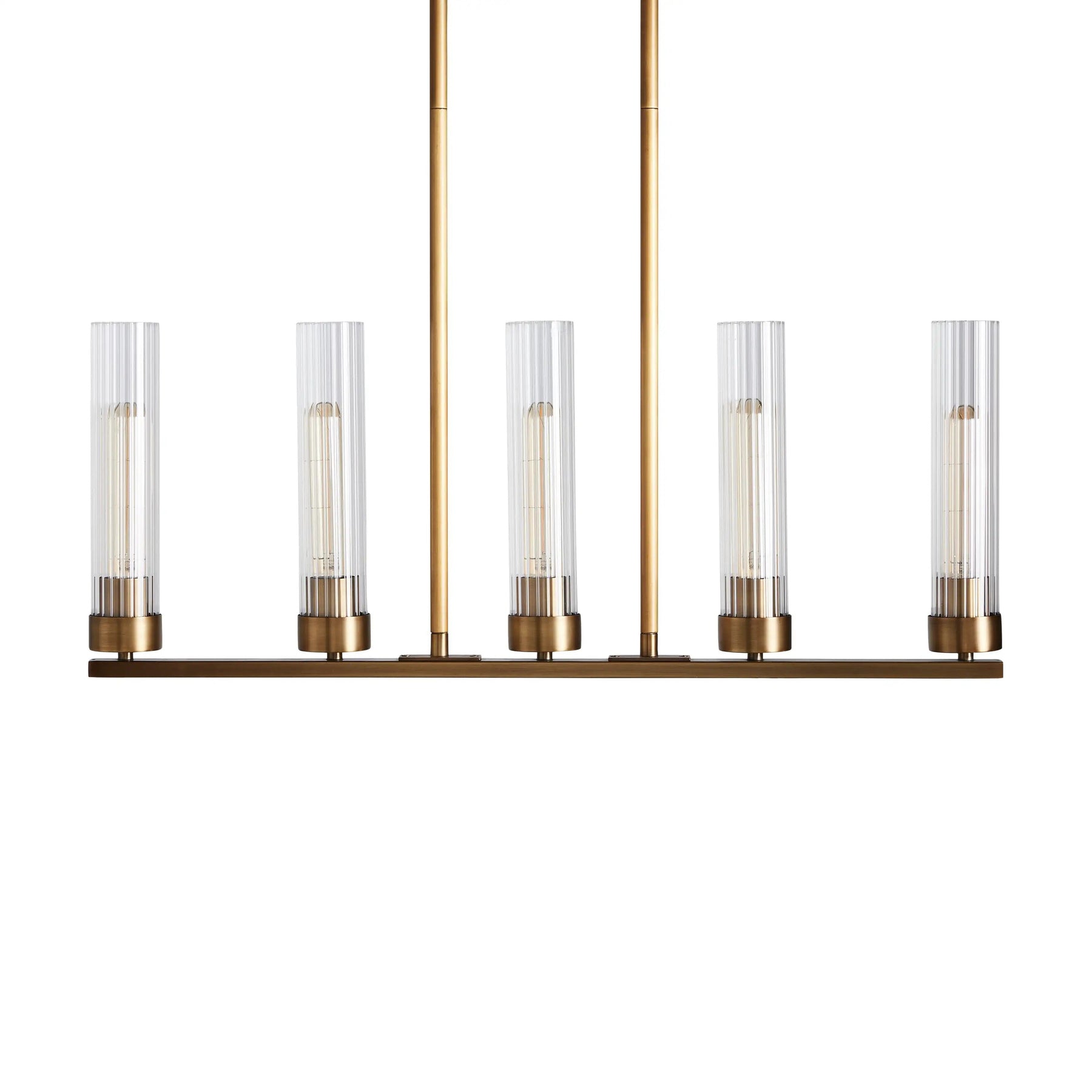 Andreas Glass Linear Chandelier Lighting